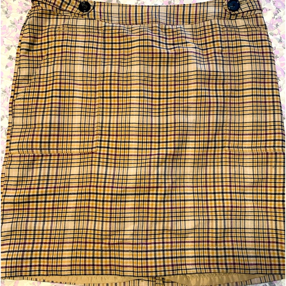 Plus Size Cute Plaid skirt